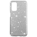 Avizar Coque pour Samsung Galaxy A13 5G et A04s Paillette Silicone Semi rigide  argent