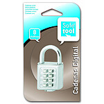 SAFETOOL Cadenas Digital à Code 8 chiffres Largeur 35 mm