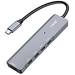 LinQ Hub USB-C OTG vers 3x USB C 5Gbps + USB 3.0 + USB C Power Delivery 60W Noir