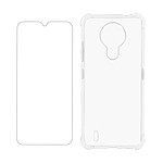 Avizar Pack Protection Nokia 1.4 Coque Souple et Verre Trempé Transparent