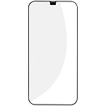 Avizar Verre Trempé pour iPhone 12 Bord Biseauté 5D Surface Full Glue + Applicateur  Noir