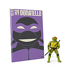 Les Tortues Ninja - Figurine et comic book BST AXN x IDW Donatella Exclusive 13 cm