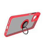 Avizar Coque pour Motorola Moto G34 Bague Support Vidéo Rouge