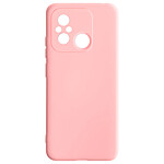 Avizar Coque pour Xiaomi Redmi 12C Silicone Semi-rigide Finition Douce au Toucher Fine  Rose