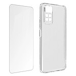 Avizar Coque pour Xiaomi Redmi Note 11 Pro 5G Silicone Souple et Film Verre Trempé 9H  Transparent