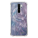 Evetane Coque Xiaomi Redmi Note 8 Pro anti-choc souple angles renforcés transparente Motif Lune Attrape Rêve