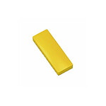 MAUL Boite de 10 Aimants MAULsolid 54x19 mm Puiss. 1 kg Jaune