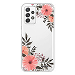 Evetane Coque Samsung Galaxy A72 360 intégrale transparente Motif Fleurs roses Tendance