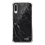 Evetane Coque Samsung Galaxy A50 anti-choc souple angles renforcés transparente Motif Marbre noir