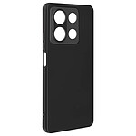 Avizar Coque pour Xiaomi Redmi Note 13 5G Semi-rigide Mat avec Dragonne Noir