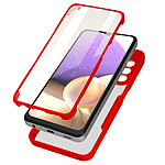 Avizar Coque Samsung A32 5G Dos Plexiglas Avant Polymère Antichoc Contour rouge