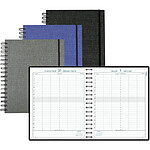 EXACOMPTA Agenda Journalier La Journée planifiée 22W Carte wire-o 225x180 mm Coloris Aléatoire