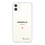 LaCoqueFrançaise Coque iPhone 11 360 intégrale transparente Motif Marseille mon amour Tendance