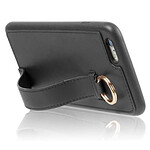 Muvit Coque pour iPhone 6 Plus / 6S Plus / 7 Plus / 8 Plus Ring Élégante avec Lanière Noir