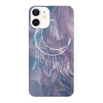 Evetane Coque iPhone 12 mini 360 intégrale transparente Motif Lune Attrape Rêve Tendance