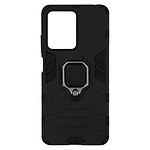 Avizar Coque pour Xiaomi Redmi Note 12 Pro 5G et 12 Pro Plus 5G Hybride Antichoc Bague Métallique Support  noir