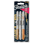 SHARPIE Marqueur permanent métallisé, carte blister de 3