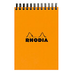 RHODIA Bloc RI Classic ORANGE A6 10,5x14,8 cm Q 5x5 80F Microperforées 80g