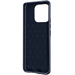 Avizar Coque pour Xiaomi Redmi 12C Renforcée Souple Carbone Effet Brossé  bleu nuit