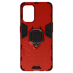 Avizar Coque pour Oppo Reno 8 Lite 5G Hybride Antichoc Bague Métallique Support  Rouge