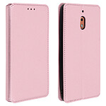 Avizar Housse Nokia 2.1 Étui folio Porte-cartes Fonction Support - Rose champagne