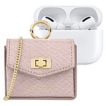 IDEAL OF SWEDEN Mini Sac pour AirPods Toute Génération Modèle Ava avec Bandoulière Ajustable Rose