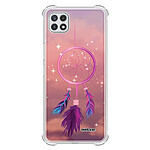 Evetane Coque Samsung Galaxy A22 5G Silicone antichocs Solides coins renforcés  transparente Motif Attrape rêve rose