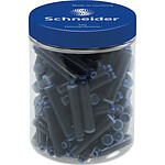 SCHNEIDER Pot de 100 Cartouches d'encre Bleue