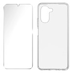 Myway Pack Protection pour Realme C33 Coque Souple + Verre Trempé Transparent