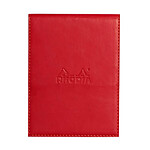 RHODIA Porte-bloc Rhodiarama simili COQUELICOT avec porte-crayon + bloc N°12 ligné