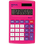 MAUL Calculatrice de poche M 8, 8 chiffres, rose