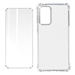 Avizar Pack Protection Pour Samsung Galaxy A73 5G Coque + Verre Trempé  Transparent