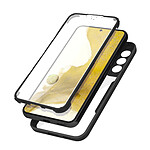 Avizar Coque pour Samsung Galaxy S22 Dos Plexiglas Avant Polymère Coins Renforcés  Contour noir