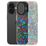 Avizar Coque pour iPhone 16 Plus Antichoc Souple Tutti Frutti Noir