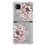 LaCoqueFrançaise Coque Xiaomi Redmi 9C anti-choc souple angles renforcés transparente Motif Rose Pivoine