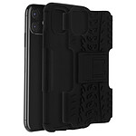 Avizar Coque iPhone 11 Bi matière Rigide et Silicone Antichoc Béquille Support Noir