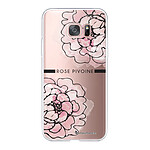 LaCoqueFrançaise Coque Samsung Galaxy S7 Edge 360 intégrale transparente Motif Rose Pivoine Tendance