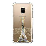 LaCoqueFrançaise Coque Samsung Galaxy A8 2018 anti-choc souple angles renforcés transparente Motif Illumination de paris