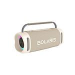 Bolaris Enceinte Sans Fil Bluetooth 5.4 Modèle Napoli IPX6 60W avec Effets lumineux LED Beige