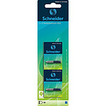 SCHNEIDER Cartouche roller 852 bleue Blister 2x5 pièces