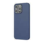 MW Coque pour iPhone 16 Pro Max MagSafe Silicone Oléophobe et Anti-rayures Bleu