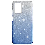 Avizar Coque pour Xiaomi Redmi 10 et Redmi 10 2022 Design Paillette Amovible Silicone Semi-rigide  Transparent / Bleu