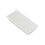 FRANKEN Set de 10 aimants de fixation, force adhésive:1kg, 50 x 23 mm Gris