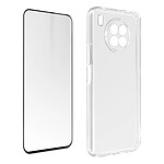 Avizar Coque Honor 50 Lite, Huawei nova 8i Silicone Souple Verre Trempé 9H Transparent