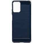 Avizar Coque pour Motorola Moto G24, G04 et G04s Effet Carbone et Brossé Bleu Nuit