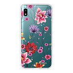 Evetane Coque Samsung Galaxy A10 360 intégrale transparente Motif Fleurs Multicolores Tendance