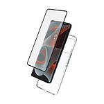 Myway Pack Protection pour Motorola Edge 50 Pro Coque Souple et Verre Anti-rayures 9H Transparent