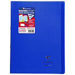 CLAIREFONTAINE Koverbook piqué polypro transparent Bleu marine 21x29,7cm 96p séyès