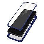 Avizar Coque pour Samsung Galaxy A23 5G Antichoc Dos Plexiglas Avant Polymère Coins Renforcés  Contour bleu