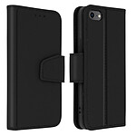 Avizar Housse iPhone SE 2022 / 2020 et 8 / 7 Cuir Porte-carte Support Premium noir